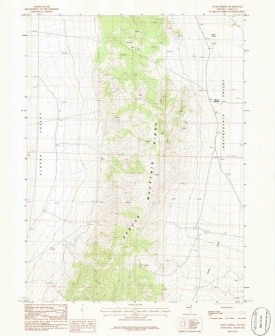 United States Geological Survey Chase Spring, NV (1986, 24000-Scale) digital map