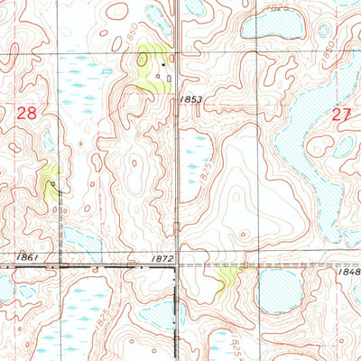 United States Geological Survey Chaseley, ND (1978, 24000-Scale) digital map