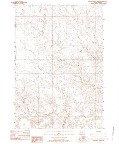 United States Geological Survey Chasing Hawk Draw, SD (1982, 24000-Scale) digital map