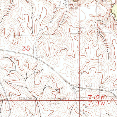 United States Geological Survey Chasing Hawk Draw, SD (1982, 24000-Scale) digital map