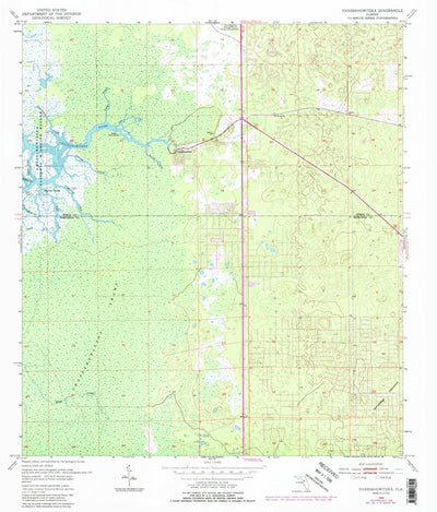 United States Geological Survey Chassahowitzka, FL (1954, 24000-Scale) digital map