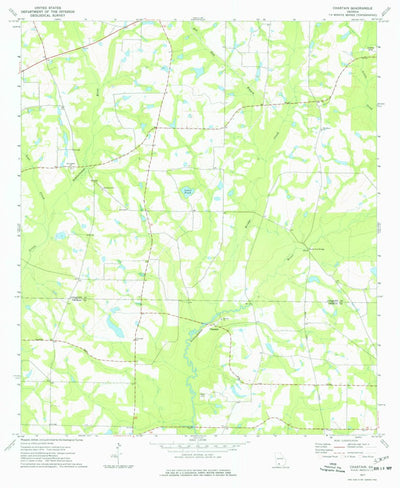 United States Geological Survey Chastain, GA (1977, 24000-Scale) digital map