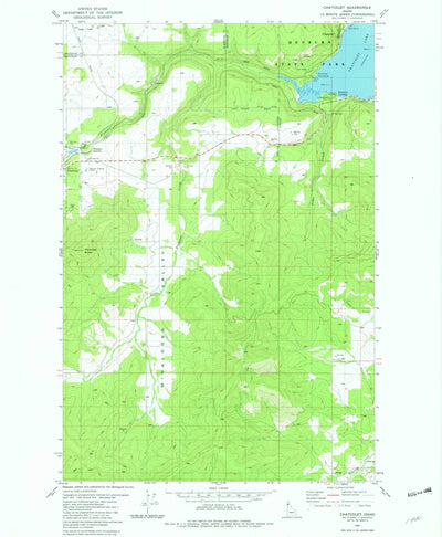 United States Geological Survey Chatcolet, ID (1981, 24000-Scale) digital map