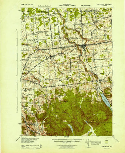 United States Geological Survey Chateau Gay, NY (1943, 62500-Scale) digital map
