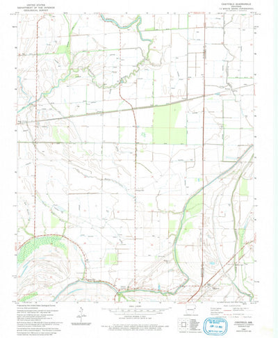 United States Geological Survey Chatfield, AR (1981, 24000-Scale) digital map