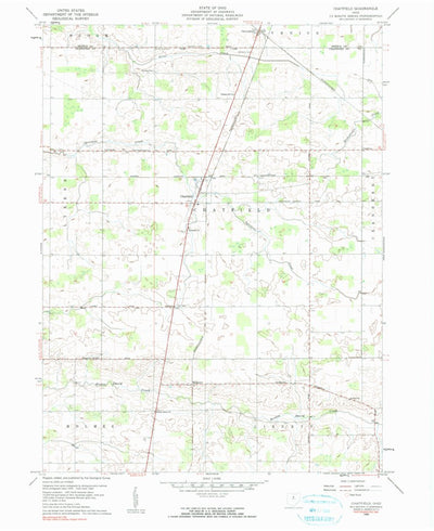 United States Geological Survey Chatfield, OH (1960, 24000-Scale) digital map