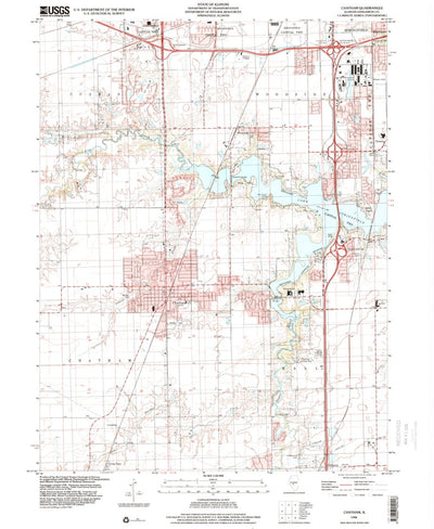 United States Geological Survey Chatham, IL (1998, 24000-Scale) digital map