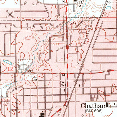 United States Geological Survey Chatham, IL (1998, 24000-Scale) digital map