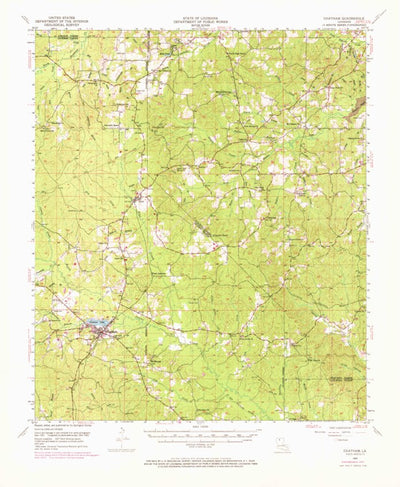 United States Geological Survey Chatham, LA (1953, 62500-Scale) digital map