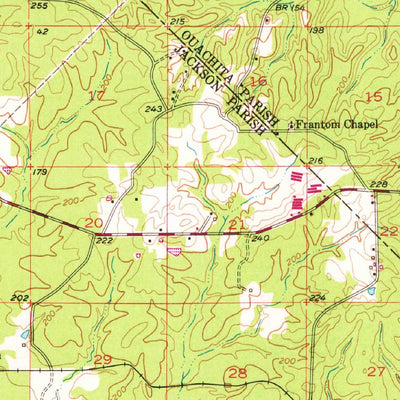 United States Geological Survey Chatham, LA (1953, 62500-Scale) digital map