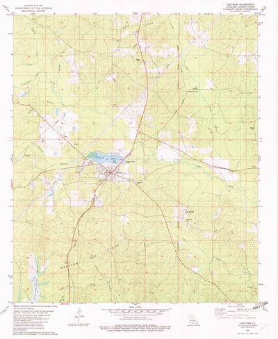 United States Geological Survey Chatham, LA (1982, 24000-Scale) digital map