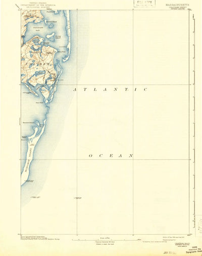 United States Geological Survey Chatham, MA (1893, 62500-Scale) digital map