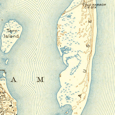 United States Geological Survey Chatham, MA (1942, 31680-Scale) digital map