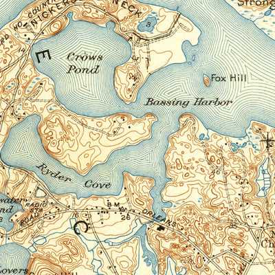 United States Geological Survey Chatham, MA (1942, 31680-Scale) digital map
