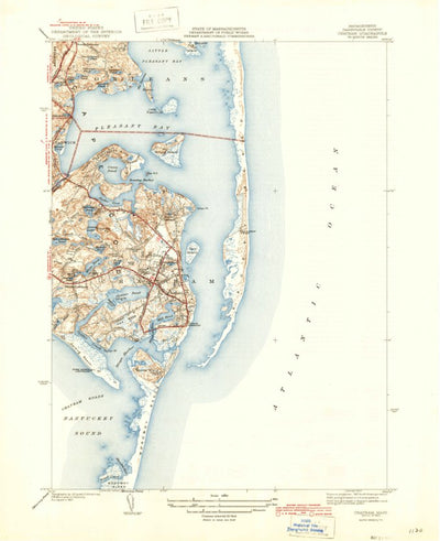 United States Geological Survey Chatham, MA (1943, 31680-Scale) digital map