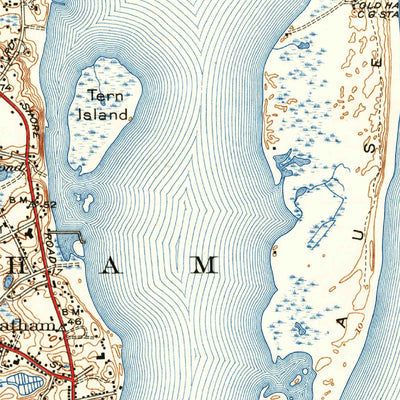United States Geological Survey Chatham, MA (1943, 31680-Scale) digital map
