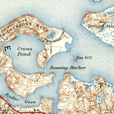 United States Geological Survey Chatham, MA (1943, 31680-Scale) digital map