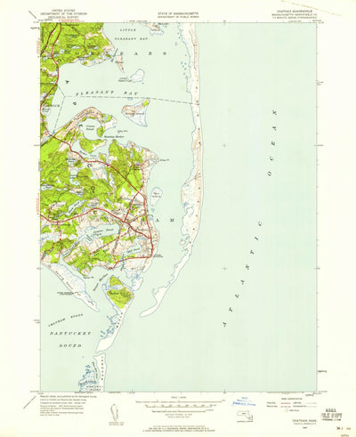 United States Geological Survey Chatham, MA (1947, 24000-Scale) digital map