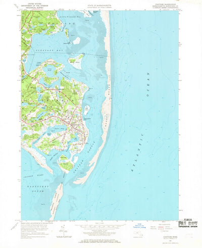 United States Geological Survey Chatham, MA (1961, 24000-Scale) digital map