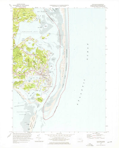 United States Geological Survey Chatham, MA (1974, 24000-Scale) digital map