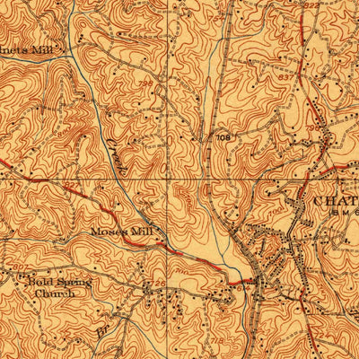United States Geological Survey Chatham, VA (1923, 62500-Scale) digital map