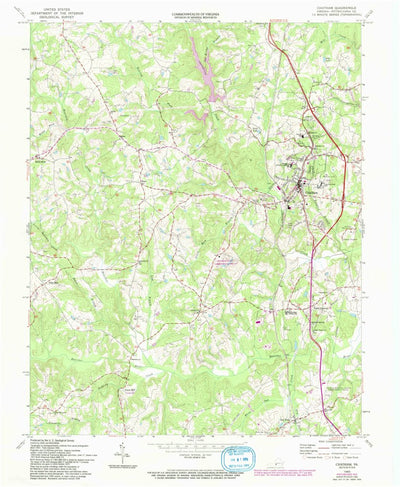 United States Geological Survey Chatham, VA (1965, 24000-Scale) digital map