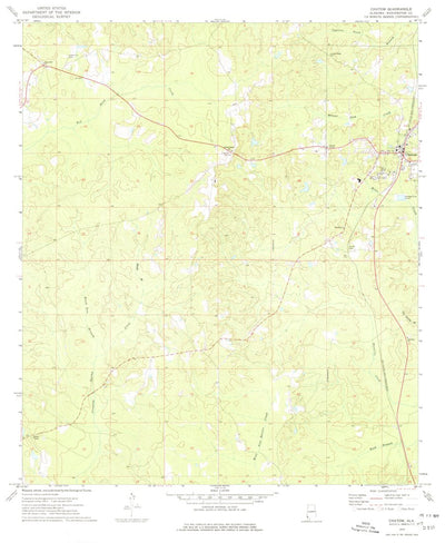 United States Geological Survey Chatom, AL (1974, 24000-Scale) digital map
