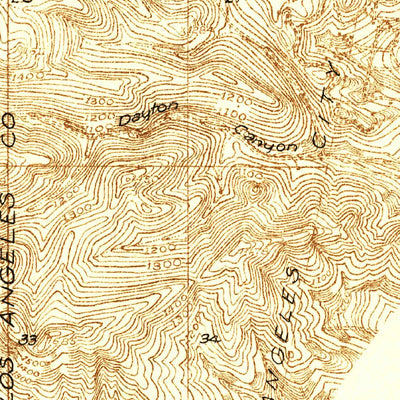United States Geological Survey Chatsworth, CA (1929, 24000-Scale) digital map