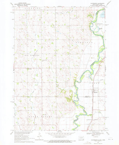 United States Geological Survey Chatsworth, IA-SD (1969, 24000-Scale) digital map