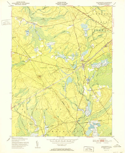 United States Geological Survey Chatsworth, NJ (1951, 24000-Scale) digital map
