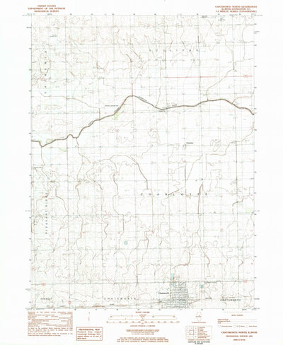 United States Geological Survey Chatsworth North, IL (1983, 24000-Scale) digital map