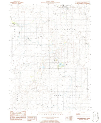 United States Geological Survey Chatsworth South, IL (1986, 24000-Scale) digital map