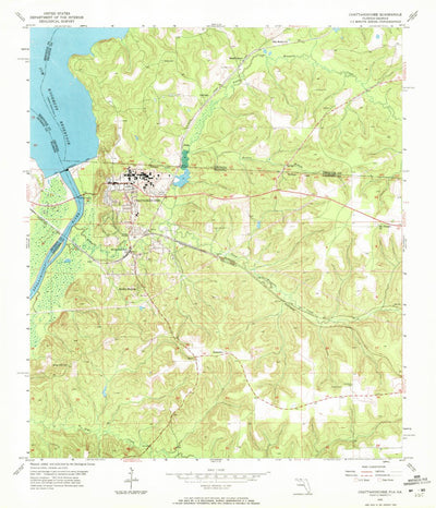 United States Geological Survey Chattahoochee, FL-GA (1955, 24000-Scale) digital map