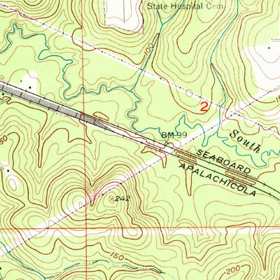 United States Geological Survey Chattahoochee, FL-GA (1955, 24000-Scale) digital map