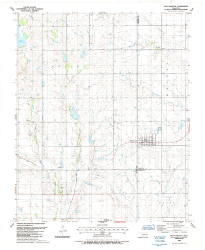 United States Geological Survey Chattanooga, OK (1987, 24000-Scale) digital map