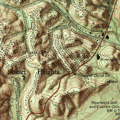 United States Geological Survey Chattanooga, TN (1958, 24000-Scale) digital map