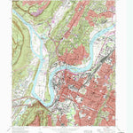 United States Geological Survey Chattanooga, TN (1969, 24000-Scale) digital map