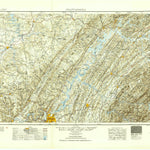 United States Geological Survey Chattanooga, TN-NC (1953, 250000-Scale) digital map