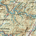 United States Geological Survey Chattanooga, TN-NC (1957, 250000-Scale) digital map