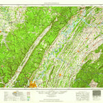 United States Geological Survey Chattanooga, TN-NC (1960, 250000-Scale) digital map