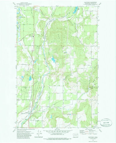 United States Geological Survey Chattaroy, WA (1973, 24000-Scale) digital map
