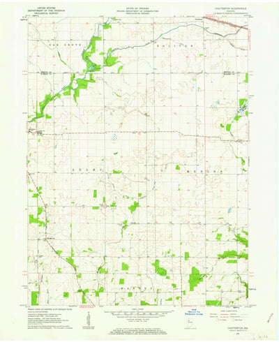 United States Geological Survey Chatterton, IN (1961, 24000-Scale) digital map