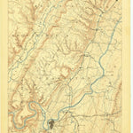 United States Geological Survey Chattnooga, TN (1888, 125000-Scale) digital map