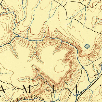 United States Geological Survey Chattnooga, TN (1888, 125000-Scale) digital map