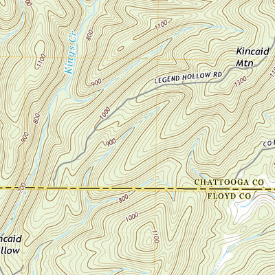 United States Geological Survey Chattoogaville, GA (2020, 24000-Scale) digital map