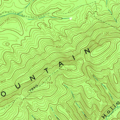 United States Geological Survey Chattoogaville, GA-AL (1967, 24000-Scale) digital map