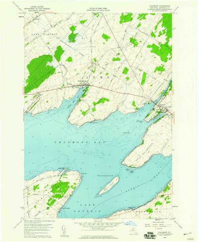 United States Geological Survey Chaumont, NY (1958, 24000-Scale) digital map