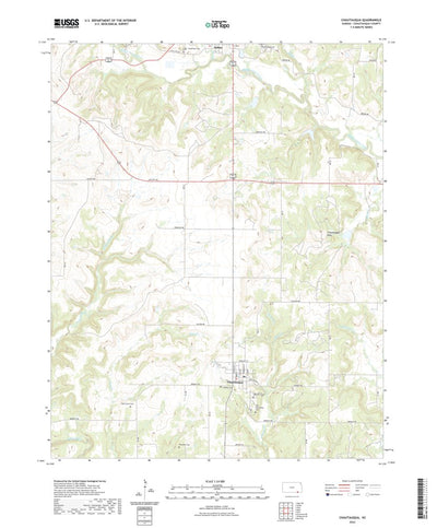 United States Geological Survey Chautauqua, KS (2022, 24000-Scale) digital map