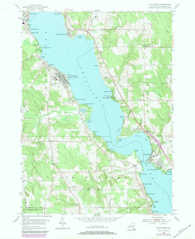 United States Geological Survey Chautauqua, NY (1954, 24000-Scale) digital map