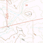 United States Geological Survey Chavez Mountain East, AZ (1971, 24000-Scale) digital map